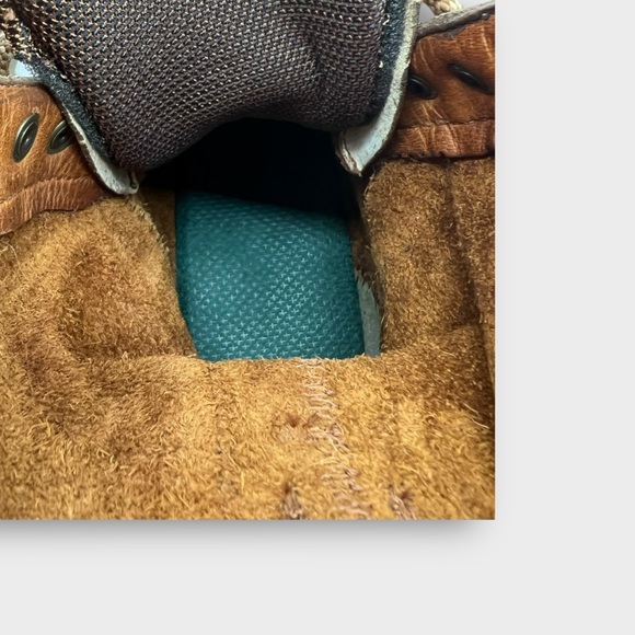 Georgia Wedge Work Boots Mens Size 9 W Barracuda Gold Leather G8152 Good Cond! - Picture 10 of 10